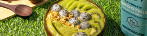 Soccer Match-a Smoothie Bowl made with Lifeway Kefir