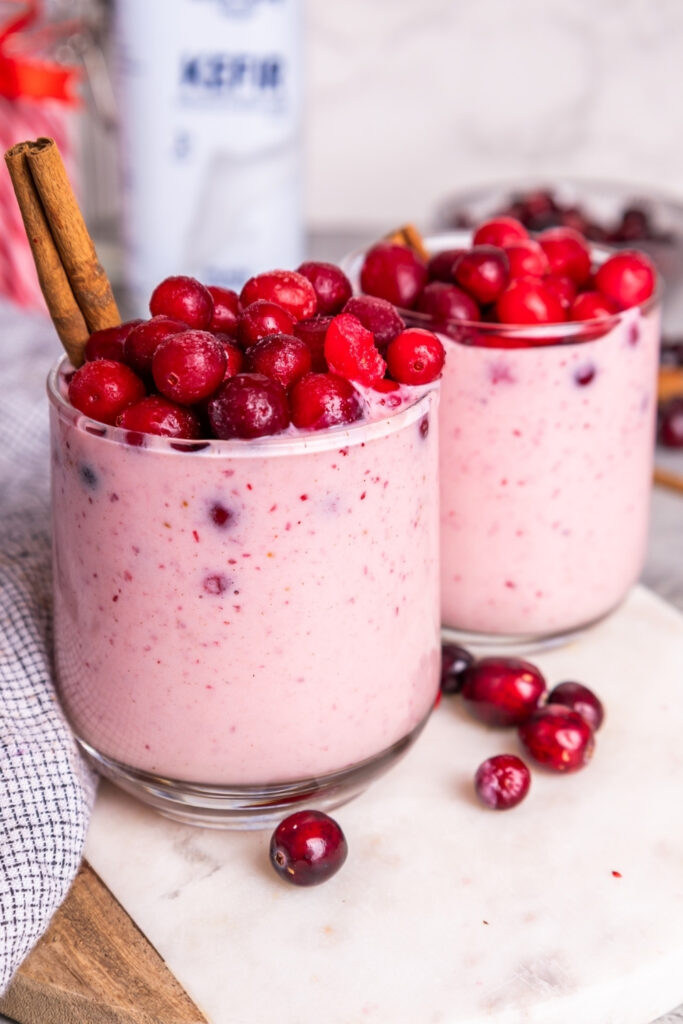 Spiced Cranberry Kefir Smoothie made with Lifeway