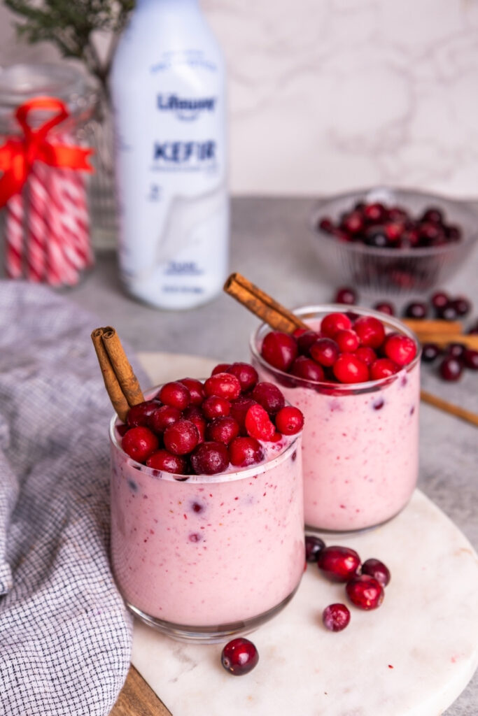 Spiced Cranberry Kefir Smoothie made with Lifeway