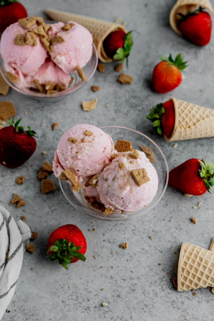 Strawberry Frozen Kefir made with Lifeway Kefir