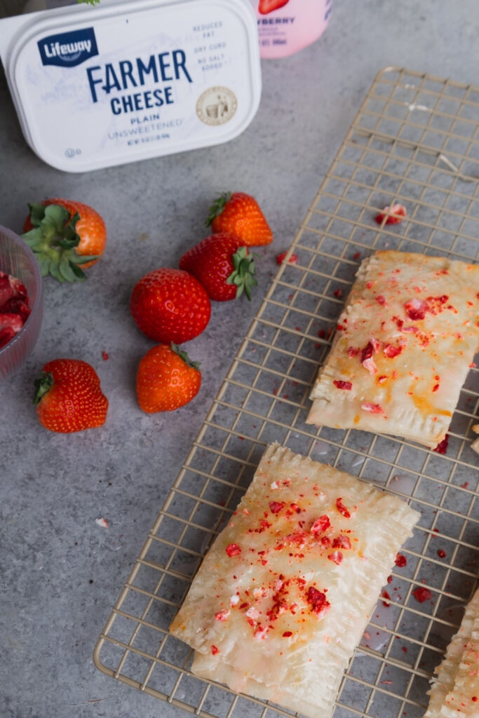 Strawberry Kefir Breakfast Hand Pies made with Lifeway Kefir and Lifeway Farmer Cheese