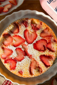Strawberry Kefir Cake made with Lifeway Kefir