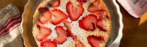Strawberry Kefir Cake made with Lifeway Kefir