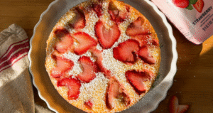 Strawberry Kefir Cake made with Lifeway Kefir