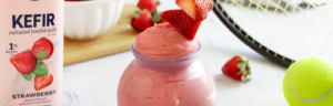 Strawberry Love Frosé made with Lifeway Kefir