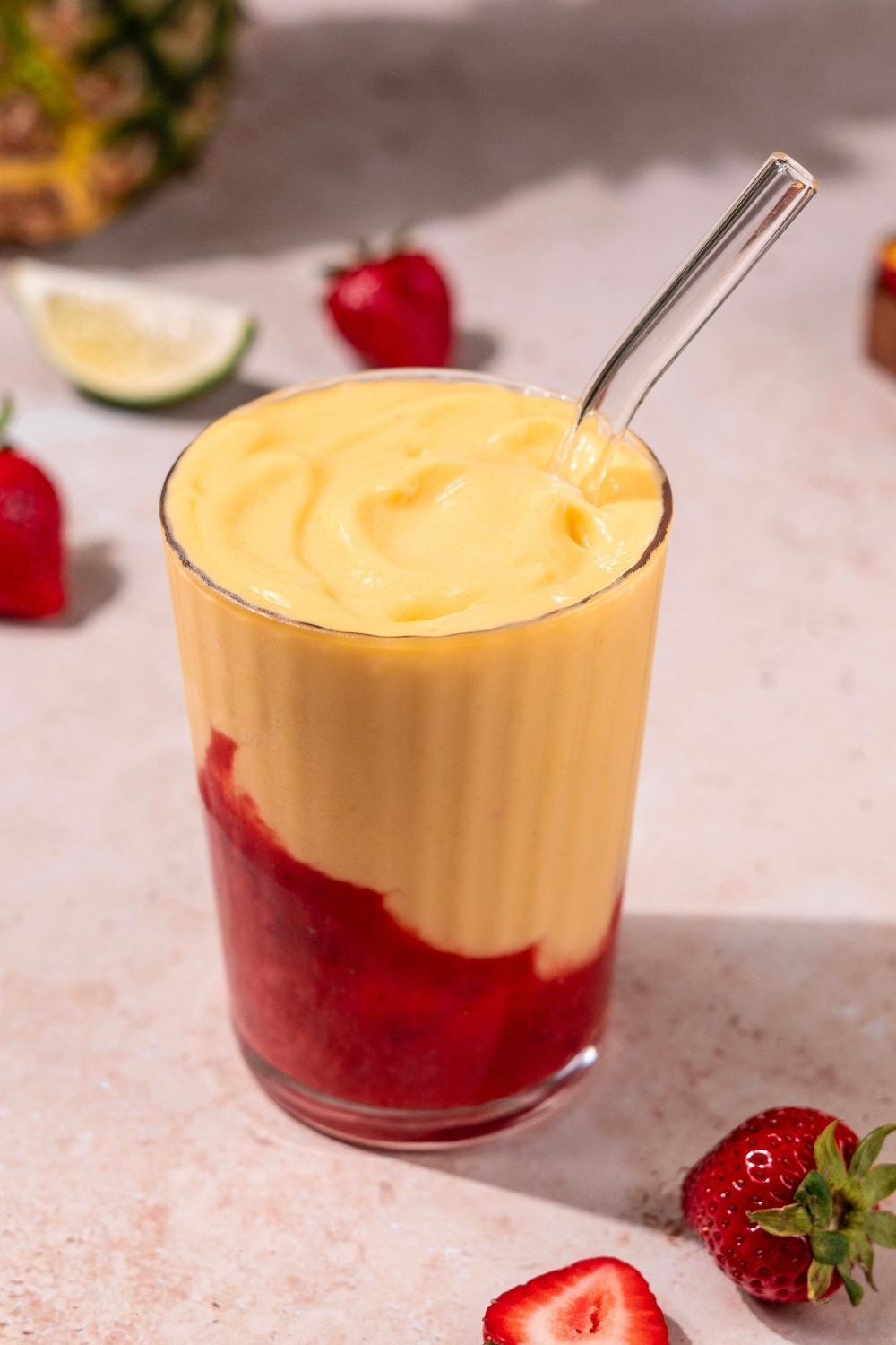 Strawberry Mango Kefir Smoothie made with Lifeway