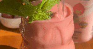 Strawberry Pineapple Mocktail made with Lifeway Kefir