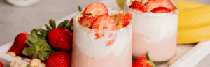 Strawberry Pistachio Kefir Smoothie made with Lifeway Kefir