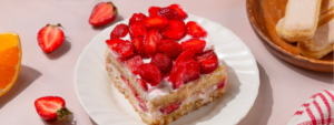 Strawberry Tiramisu made with Lifeway Farmer Cheese and Lifeway Kefir