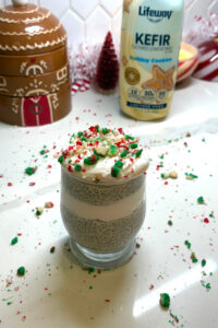 Sugar Cookie Chia Pudding made with Lifeway Kefir