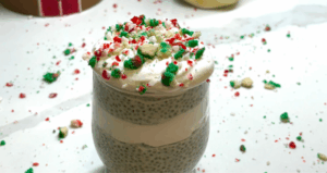 Sugar Cookie Chia Pudding made with Lifeway Kefir