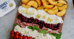 Summer Charcuterie Board with Lifeway Farmer Cheese