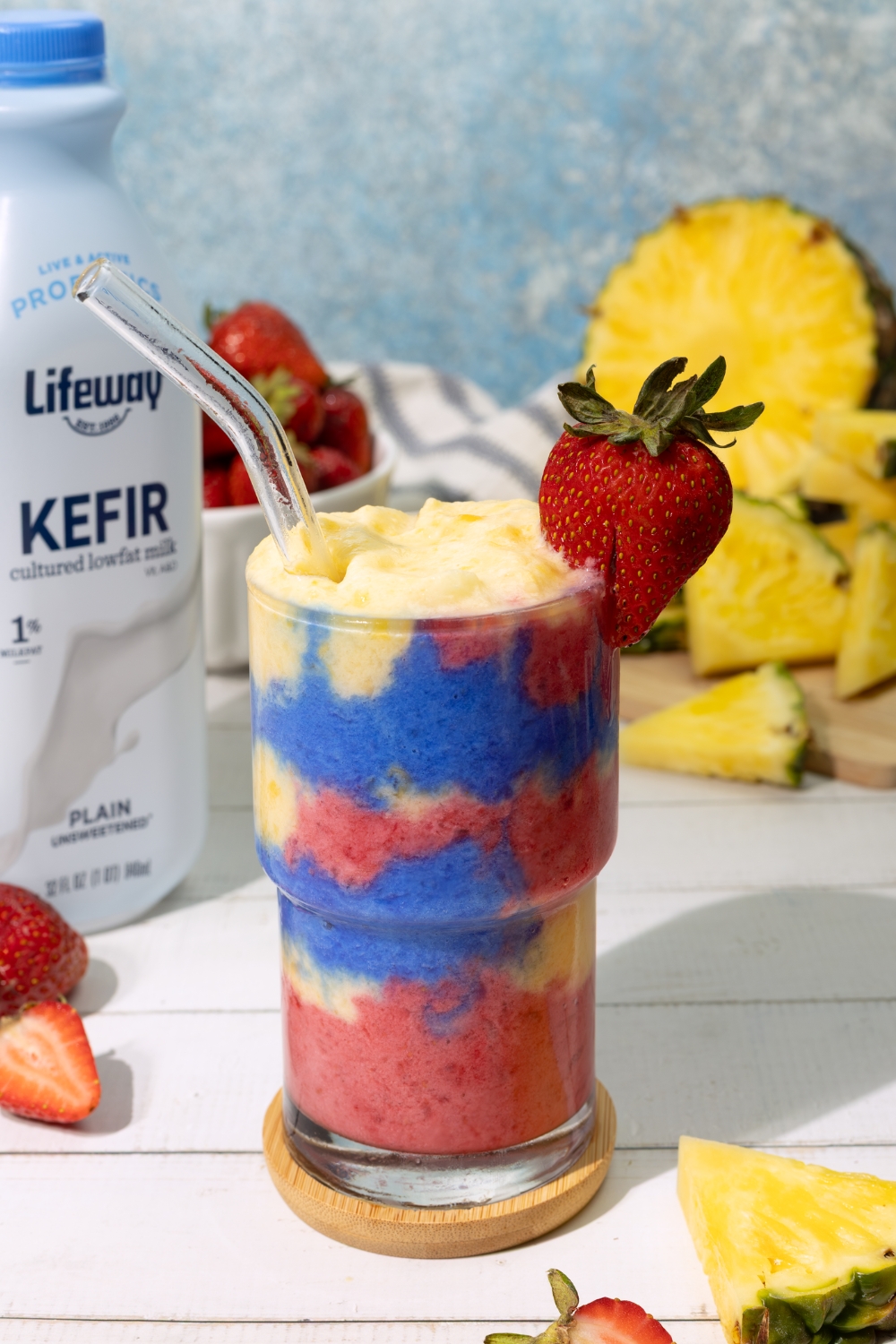 Super Dad Smoothie for Father's Day made with Lifeway Kefir
