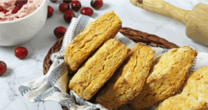 Sweet Potato Biscuits with Cranberry Butter - Made with Lifeway