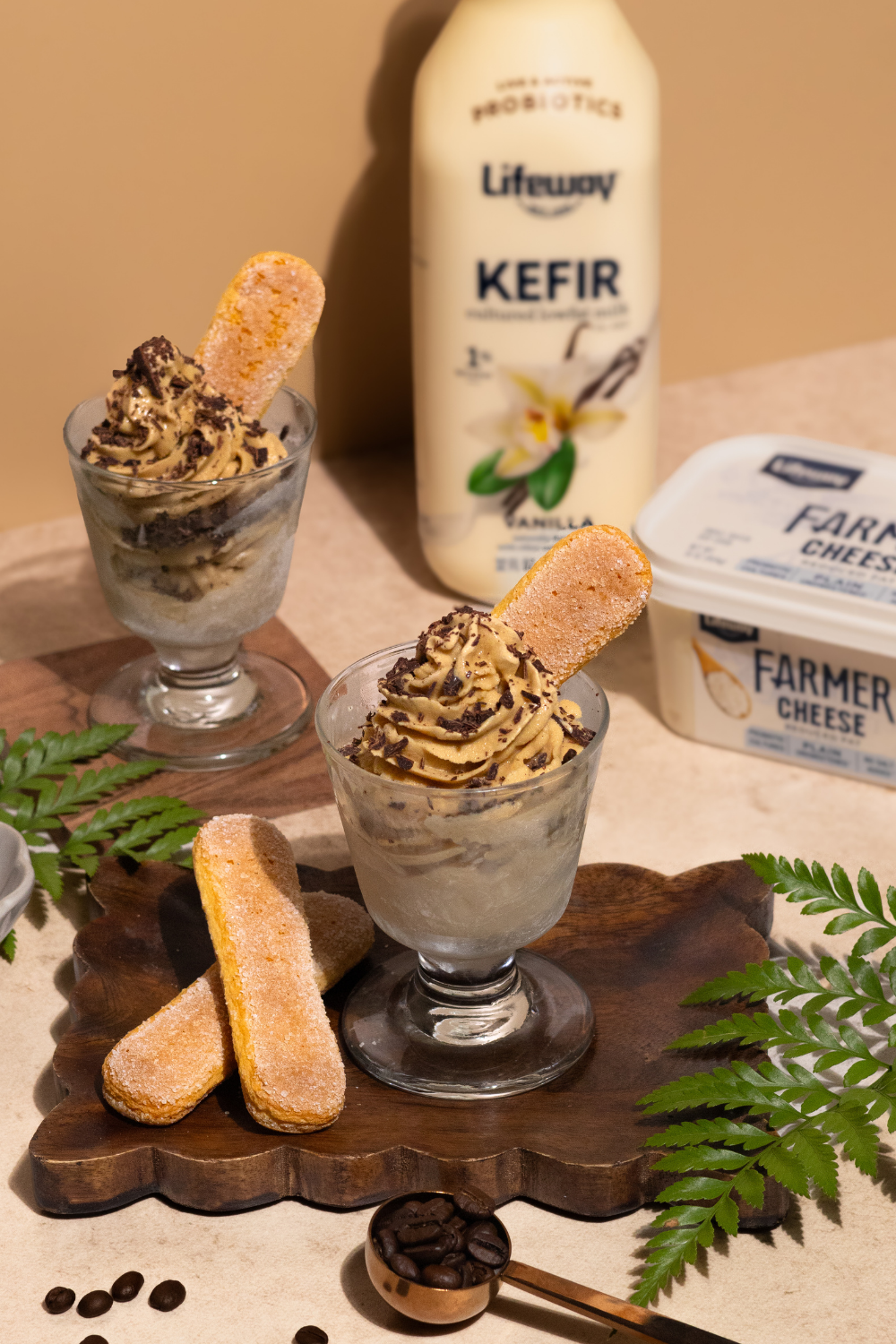 Tiramisu Soft Serve Ice Cream - Made with Lifeway Kefir and Farmer Cheese