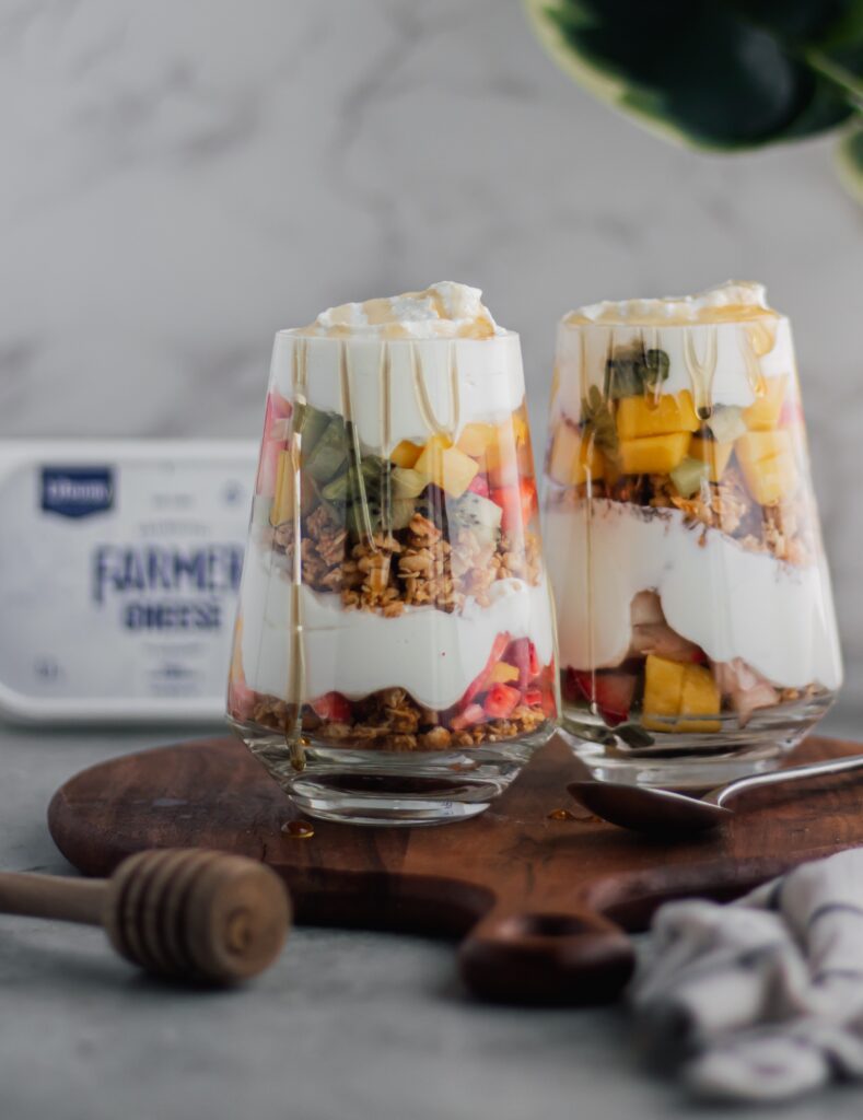 Tropical Fruit Parfait made with Lifeway