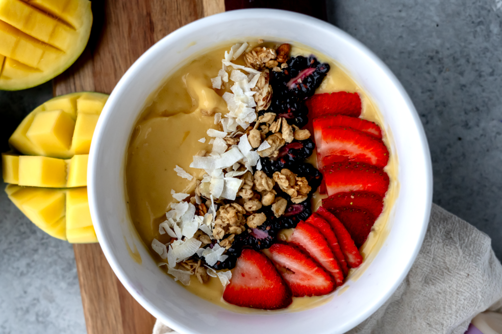 Tropical Kefir Smoothie Bowl made with Lifeway Kefir