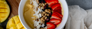 Tropical Kefir Smoothie Bowl made with Lifeway Kefir