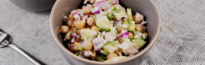 Tzatziki Chickpea Chicken Salad made with Lifeway Kefir