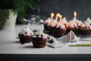 Vampire Red Velvet Cupcakes made with Lifeway