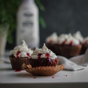 Vampire Red Velvet Cupcakes made with Lifeway