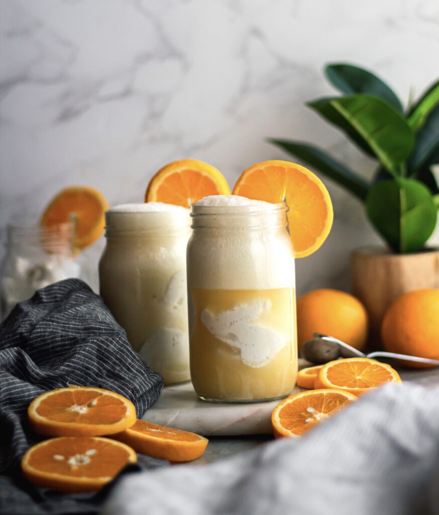 Vanilla Bean and Orange Probiotic Soda made with Lifeway Kefir