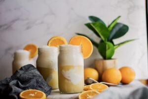 Vanilla Bean and Orange Probiotic Soda made with Lifeway Kefir