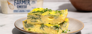Viral Spinach Egg Bake Made with Lifeway Farmer Cheese