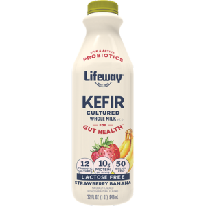 strawberry banana whole milk kefir
