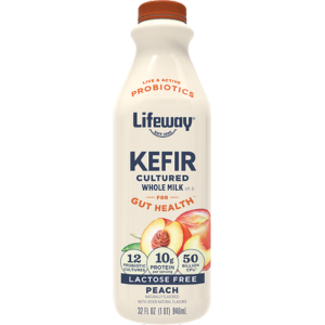 whole milk peach kefir