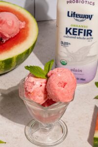 Watermelon Frozen Kefir made with Lifeway Kefir