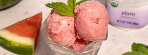 Watermelon Frozen Kefir made with Lifeway Kefir