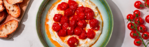 Whipped Farmer Cheese and Roasted Tomatoes made with Lifeway Farmer Cheese